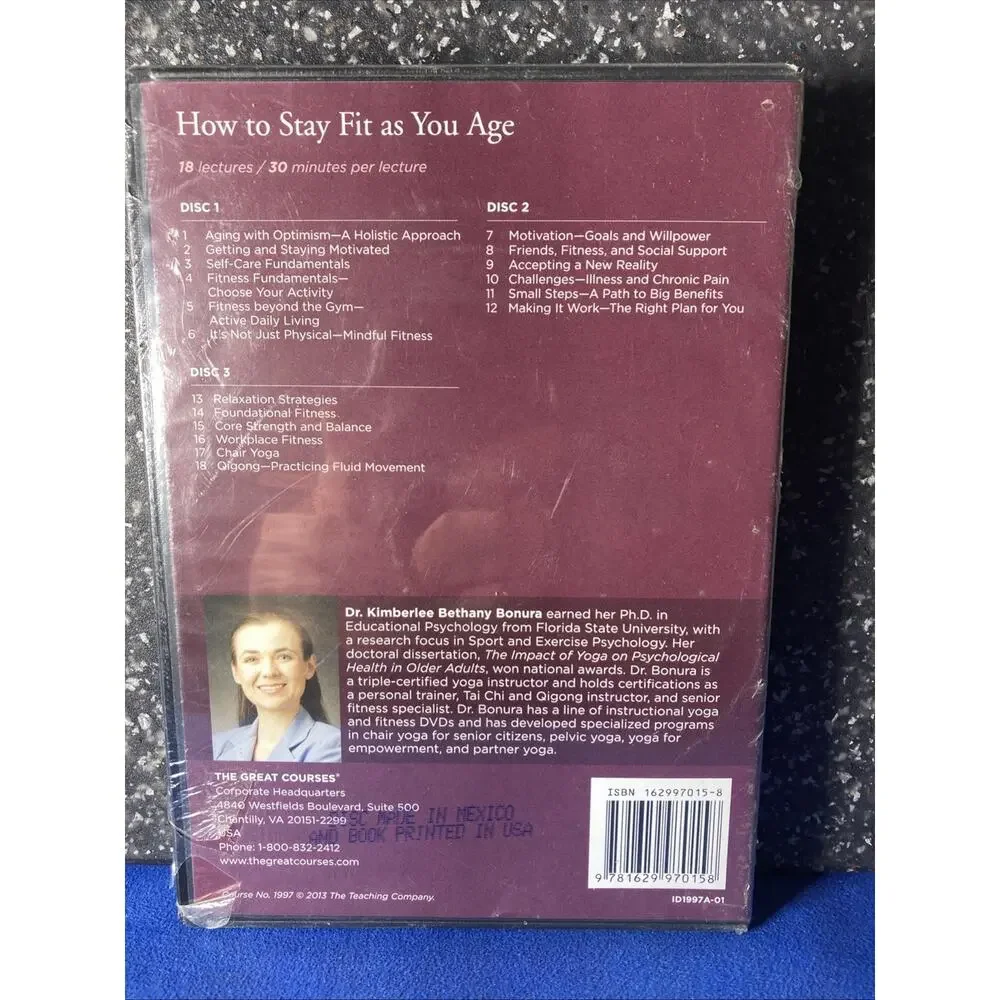 How to Stay Fit As You Age by Kimberlee Bethany Bonura (2013, DVD)
